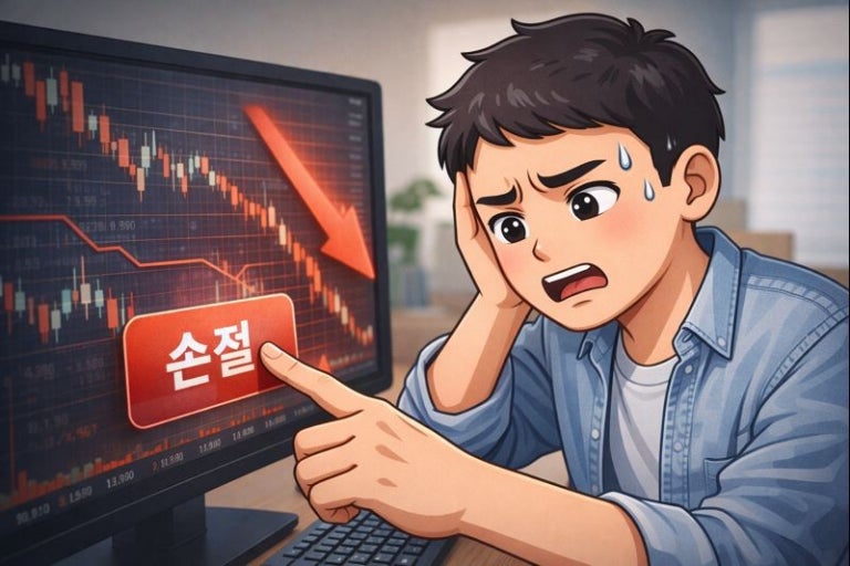 손절을 고민하는 투자자